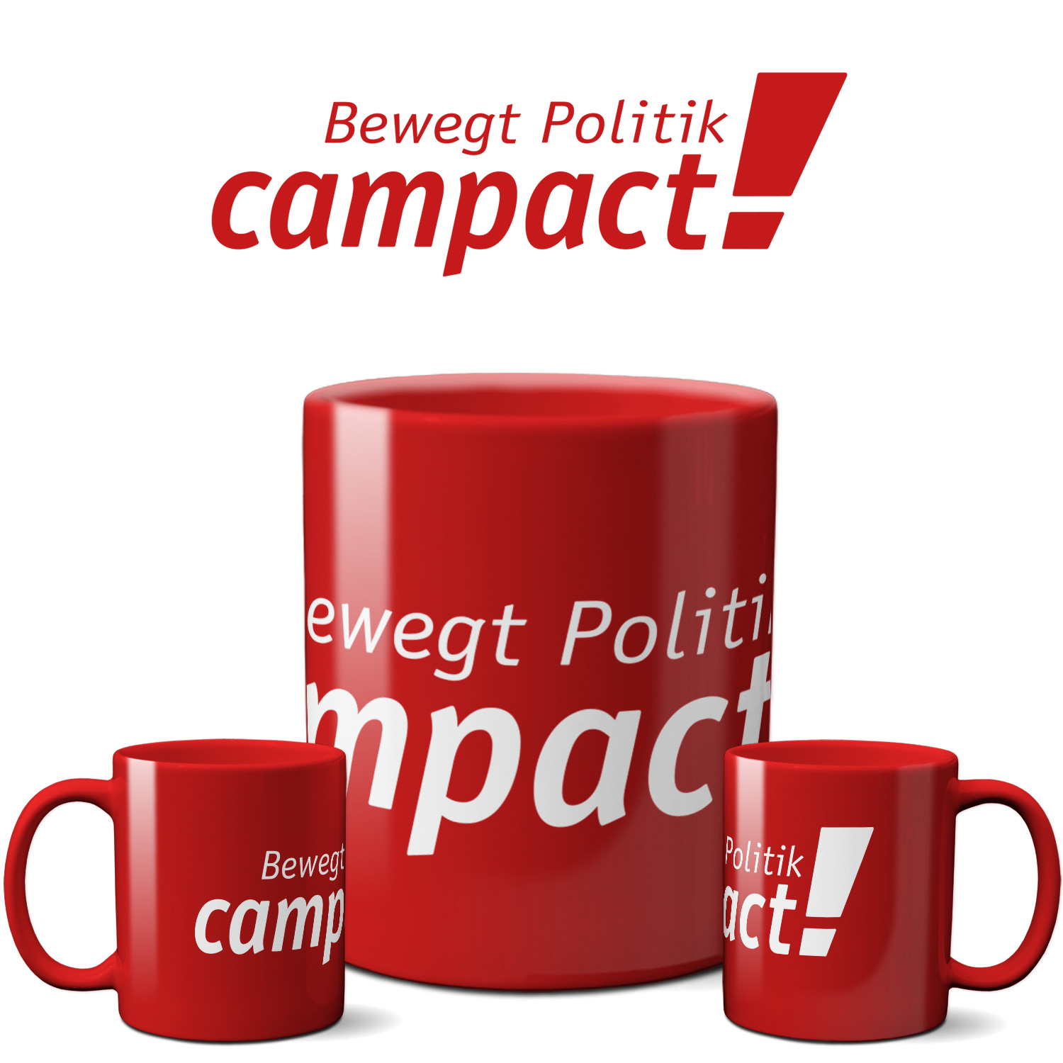 Tasse »Campact Logo« rot