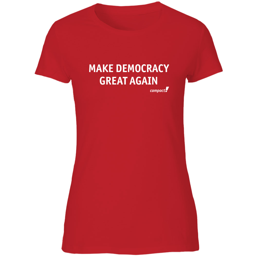 Shirt tailliert »Make Democracy great again«