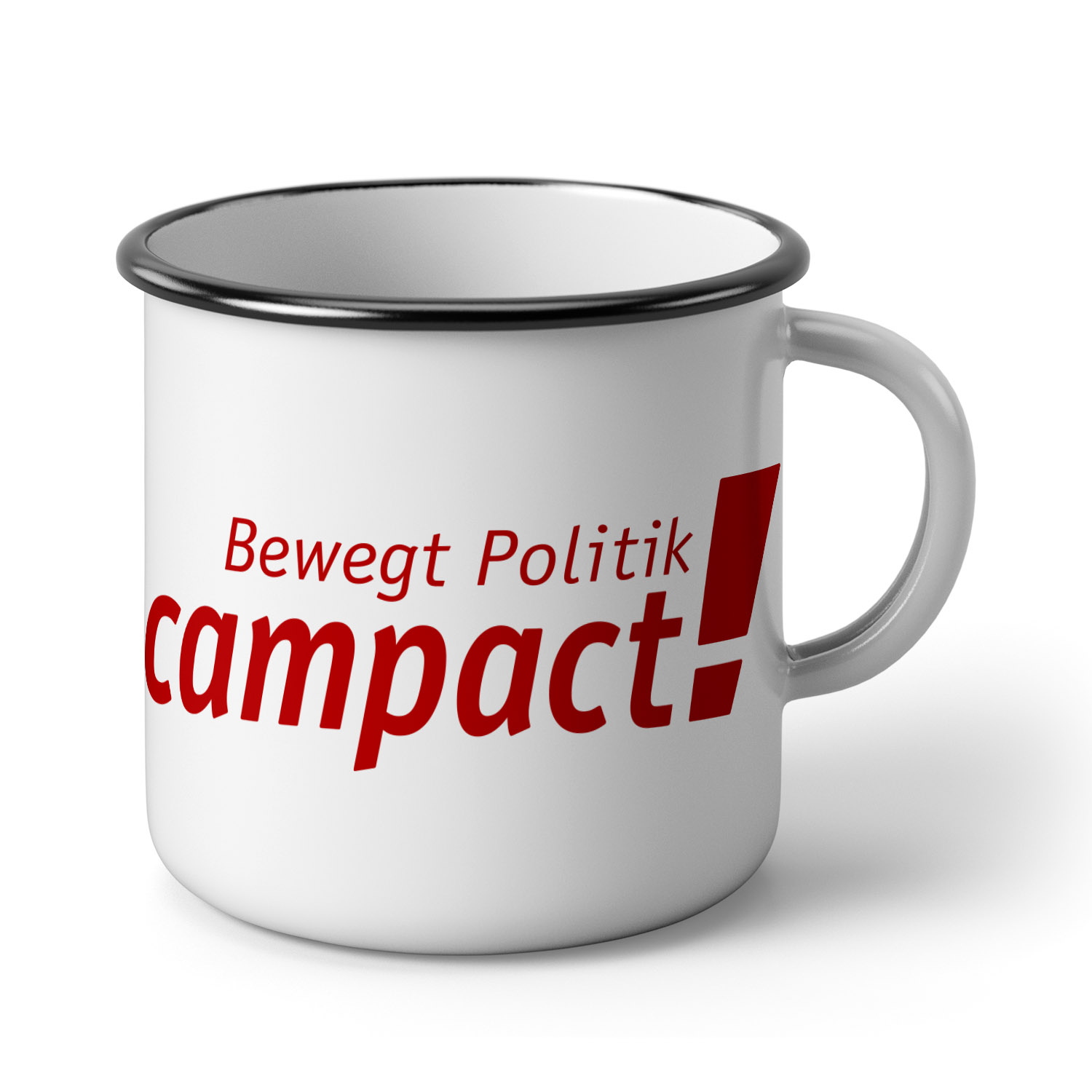 Emaille-Becher »Campact Logo«
